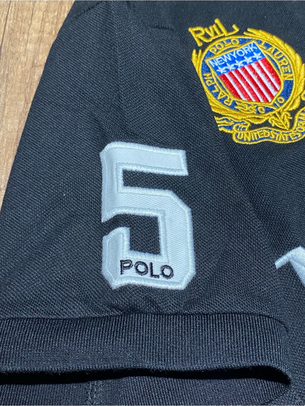 Polo Ralph Lauren Mens Black and White Polo Shirt Short Sleeve Brand New Medium - Picture 6 of 14